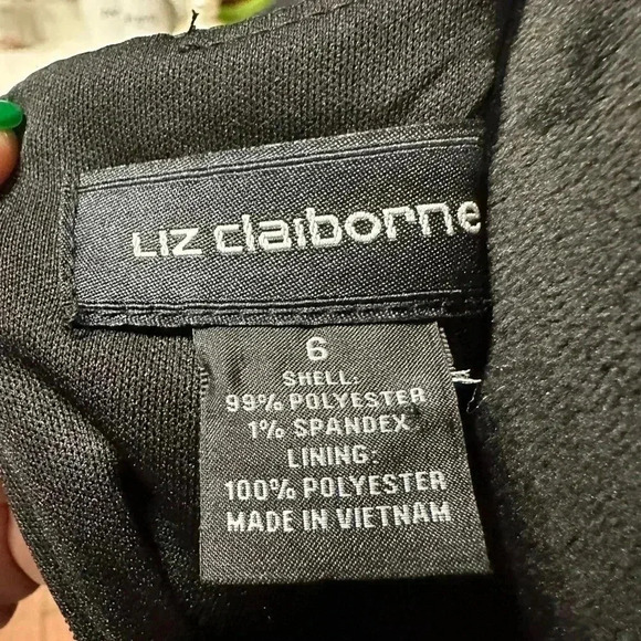 Liz Claiborne Women’s Dress sleeveless Black size 6 classic Minimalist timeless - Picture 6 of 9